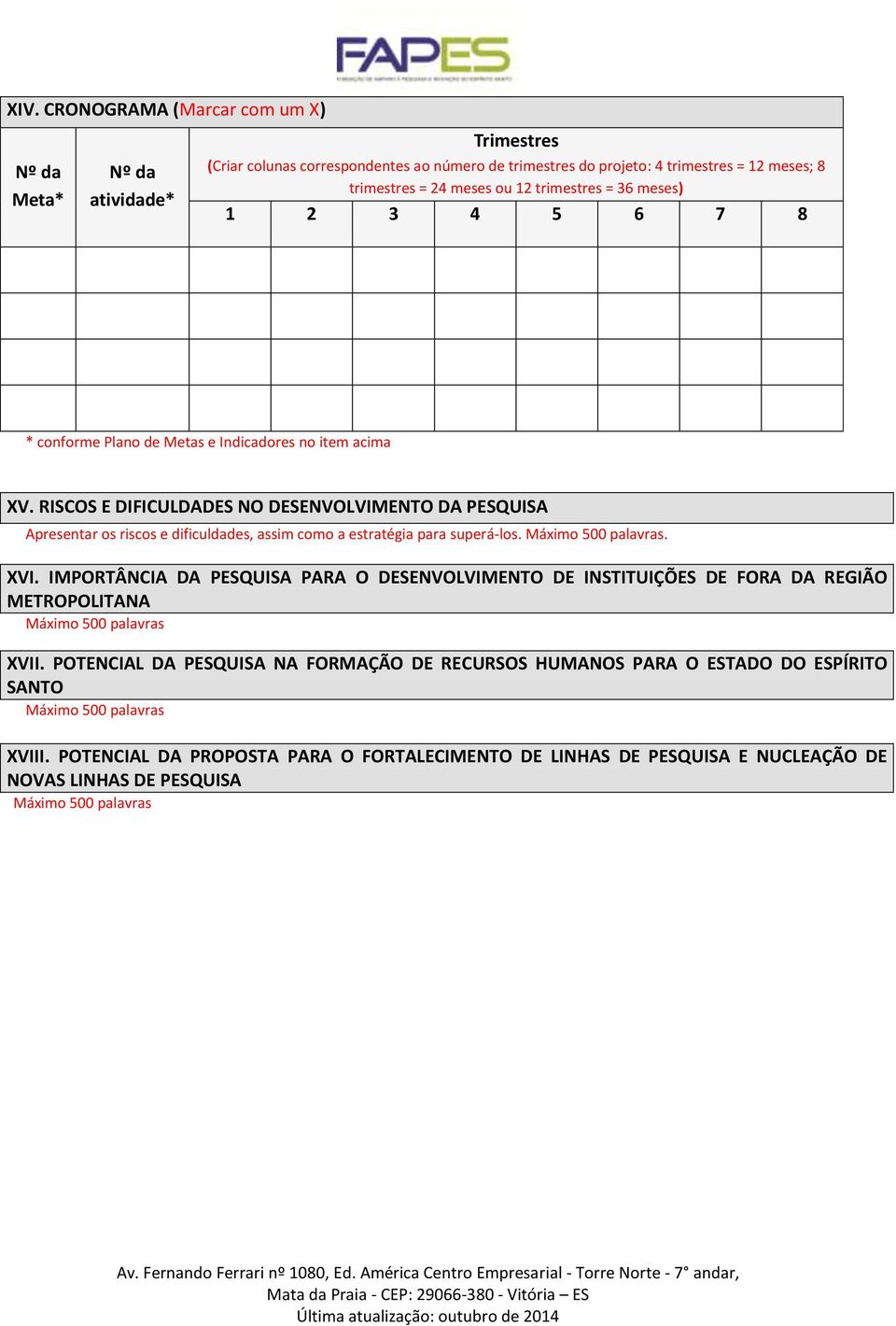 RISCOS E DIFICULDADES NO DESENVOLVIMENTO DA PESQUISA Apresentar os riscos e dificuldades, assim como a estratégia para superá-los.. XVI.