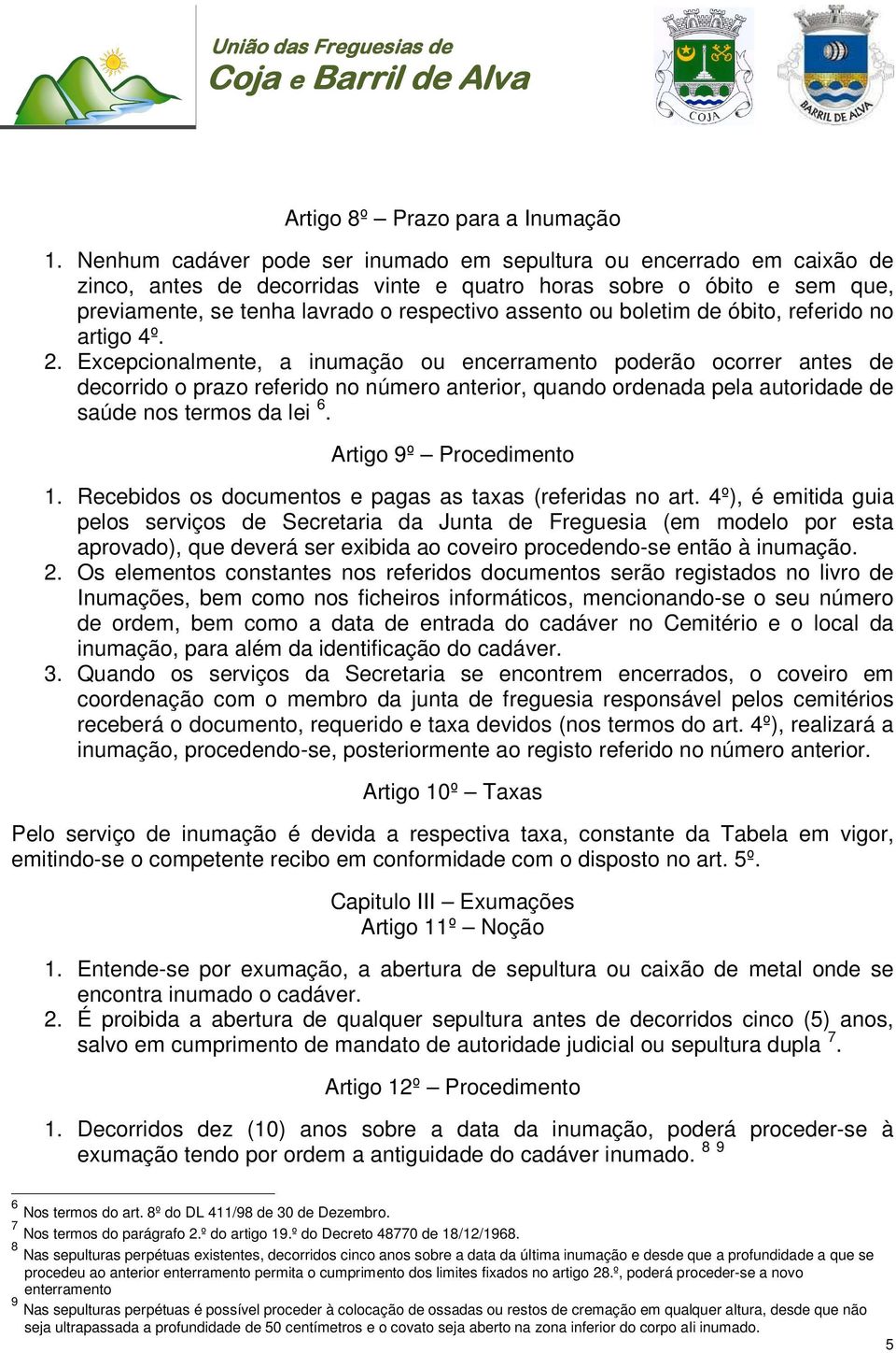 boletim de óbito, referido no artigo 4º. 2.