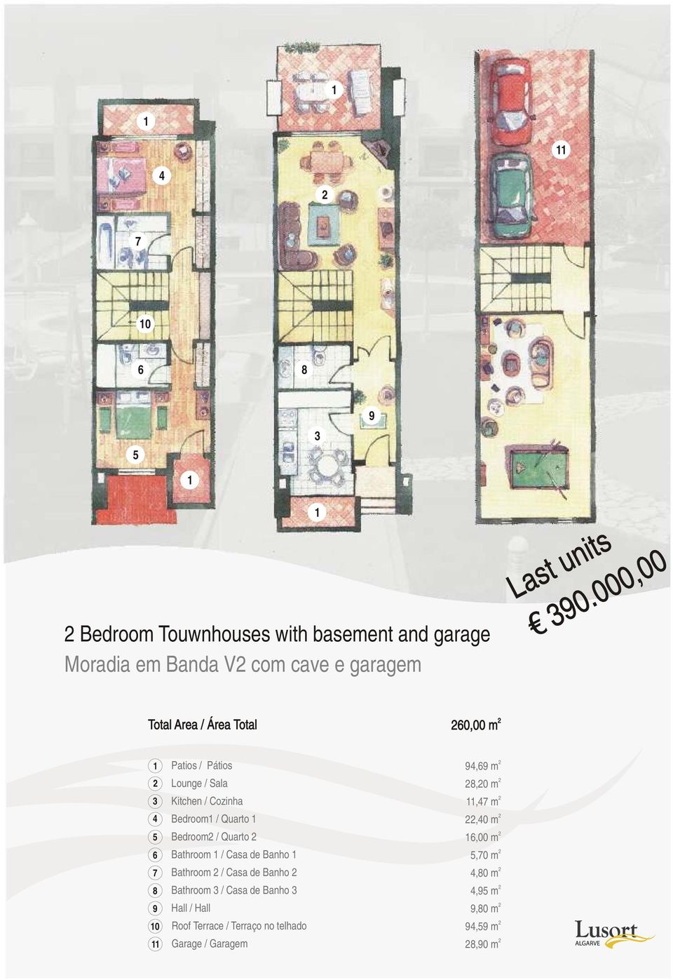 / Quarto 1 Bedroom / Quarto Bathroom 1 / Casa de Banho 1 Bathroom / Casa de Banho Bathroom 3 / Casa de Banho 3 Hall / Hall