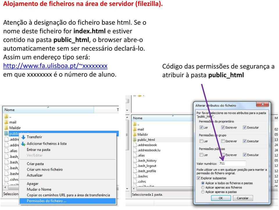 html e estiver contido na pasta public_html, o browser abre-o automaticamente sem ser necessário