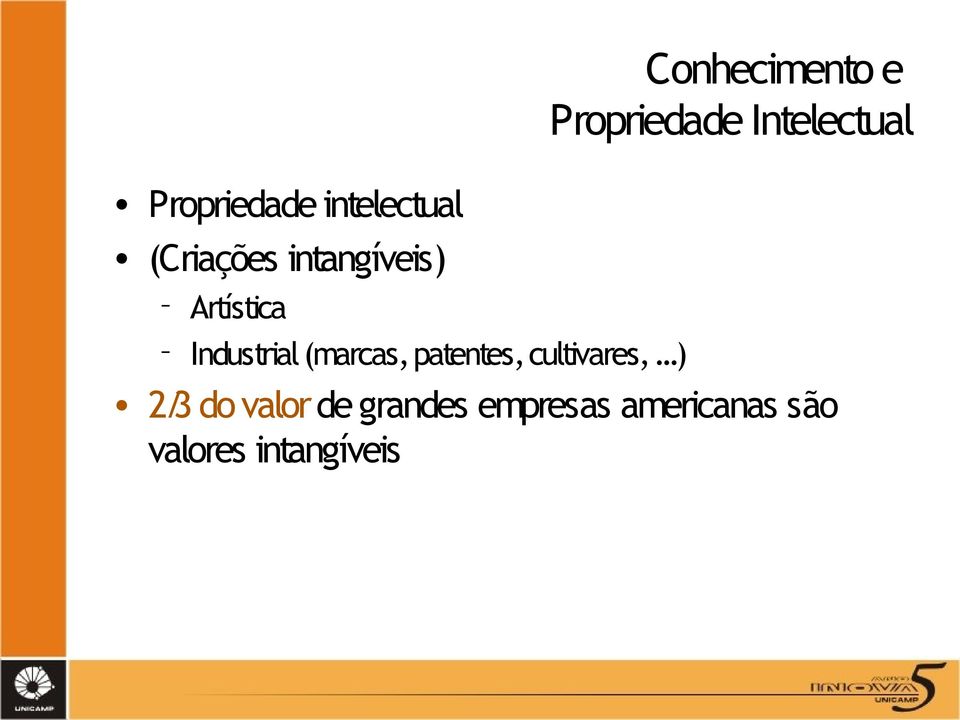 ..) Conhecimento e Propriedade Intelectual 2/3 do