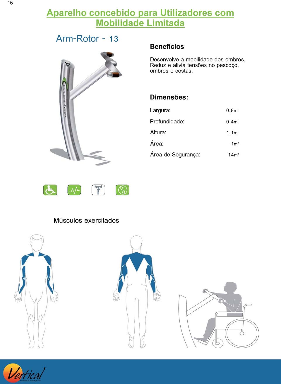 mobilidade dos ombros.