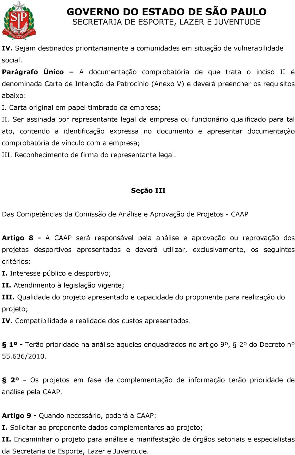 Carta original em papel timbrado da empresa; II.