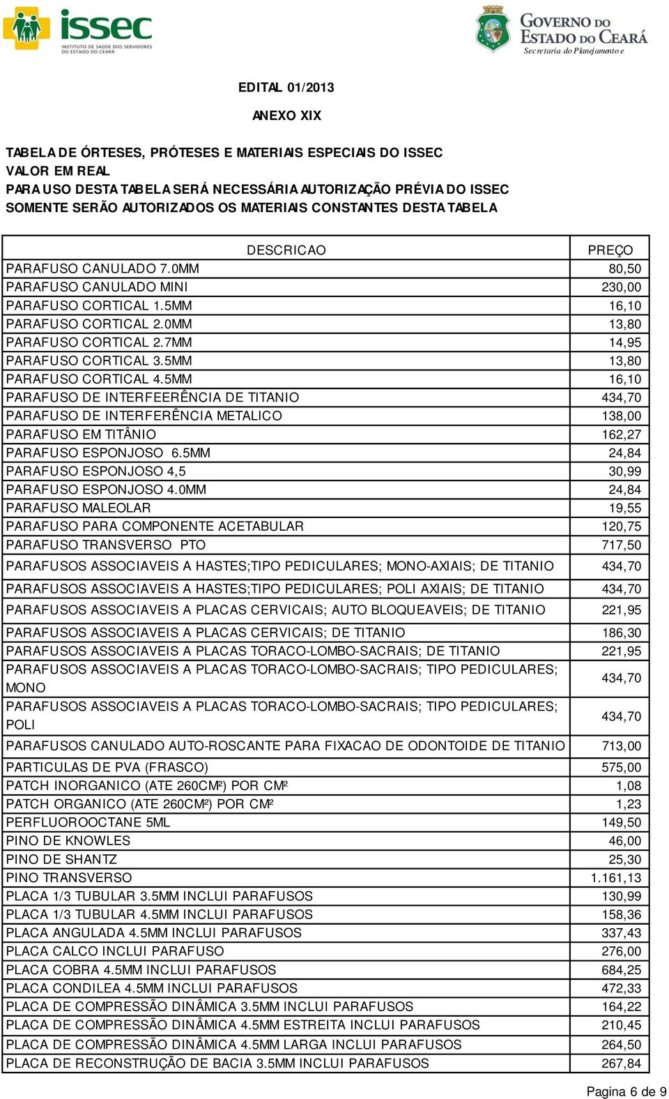 5MM 24,84 PARAFUSO ESPONJOSO 4,5 30,99 PARAFUSO ESPONJOSO 4.