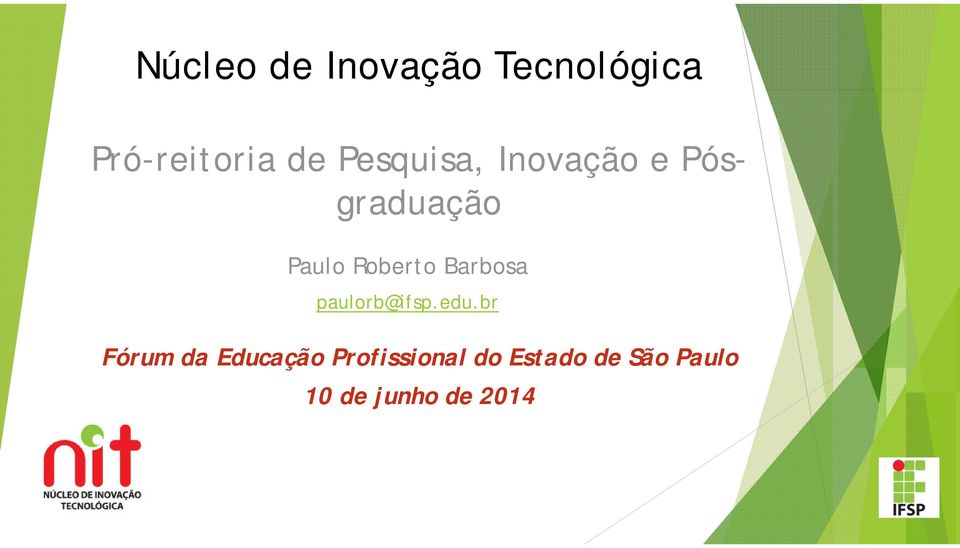 Barbosa paulorb@ifsp.edu.