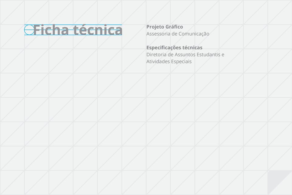 Especificações técnicas Diretoria