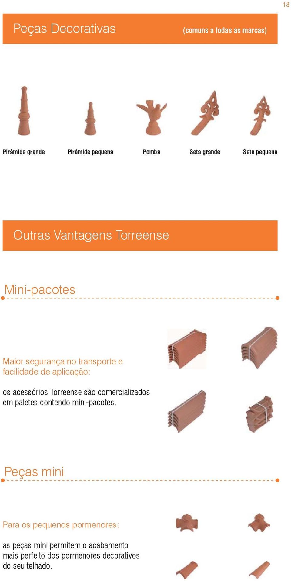 os acessórios Torreense são comercializados em paletes contendo mini-pacotes.