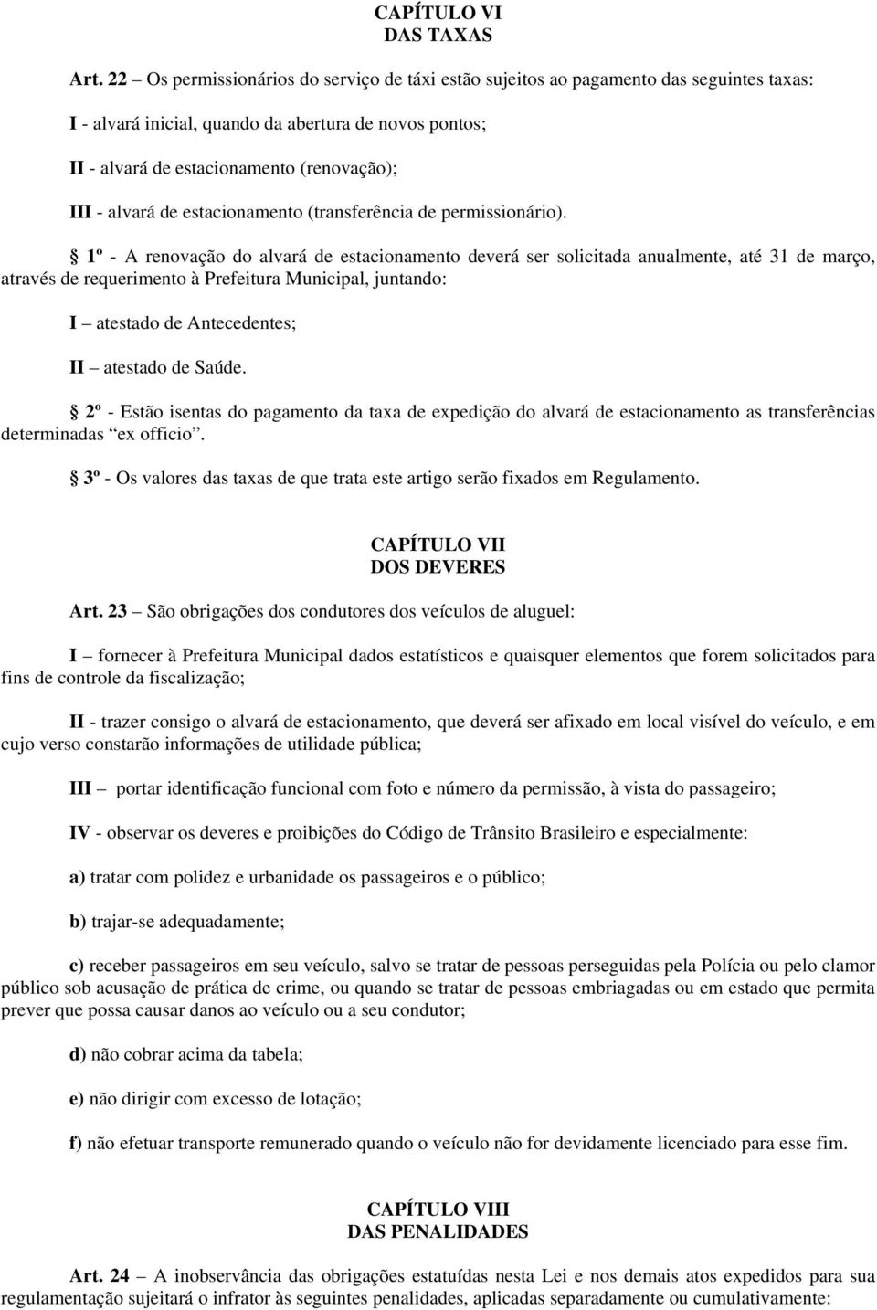 alvará de estacionamento (transferência de permissionário).