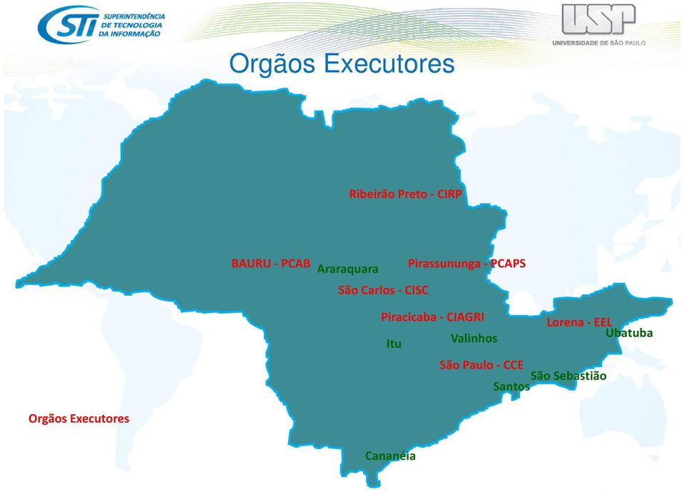 Piracicaba - CIAGRI Lorena -EEL Ubatuba Itu Valinhos