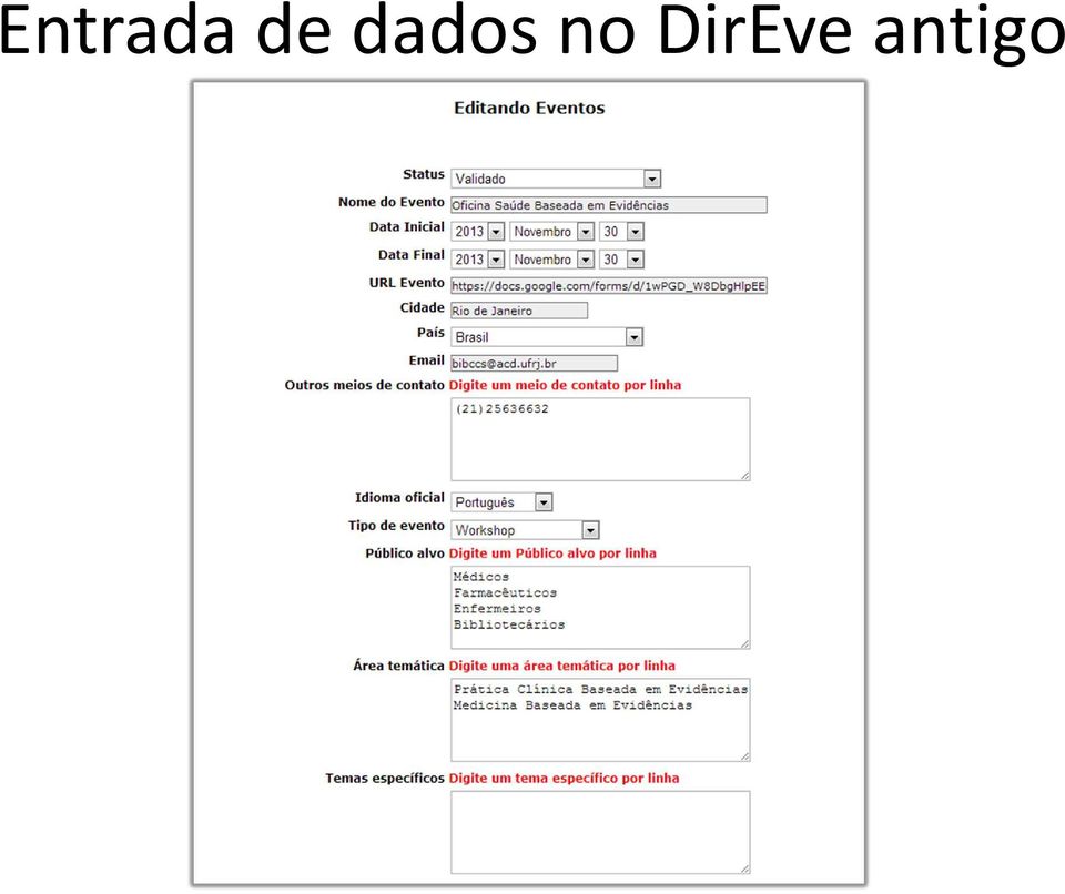 no DirEve