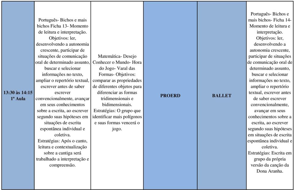 Conhecer o Mundo- Hora do Jogo- Varal das Formas- Objetivos: comparar as propriedades de diferentes objetos para Estratégias: O grupo que identificar mais polígonos e suas formas vencerá o