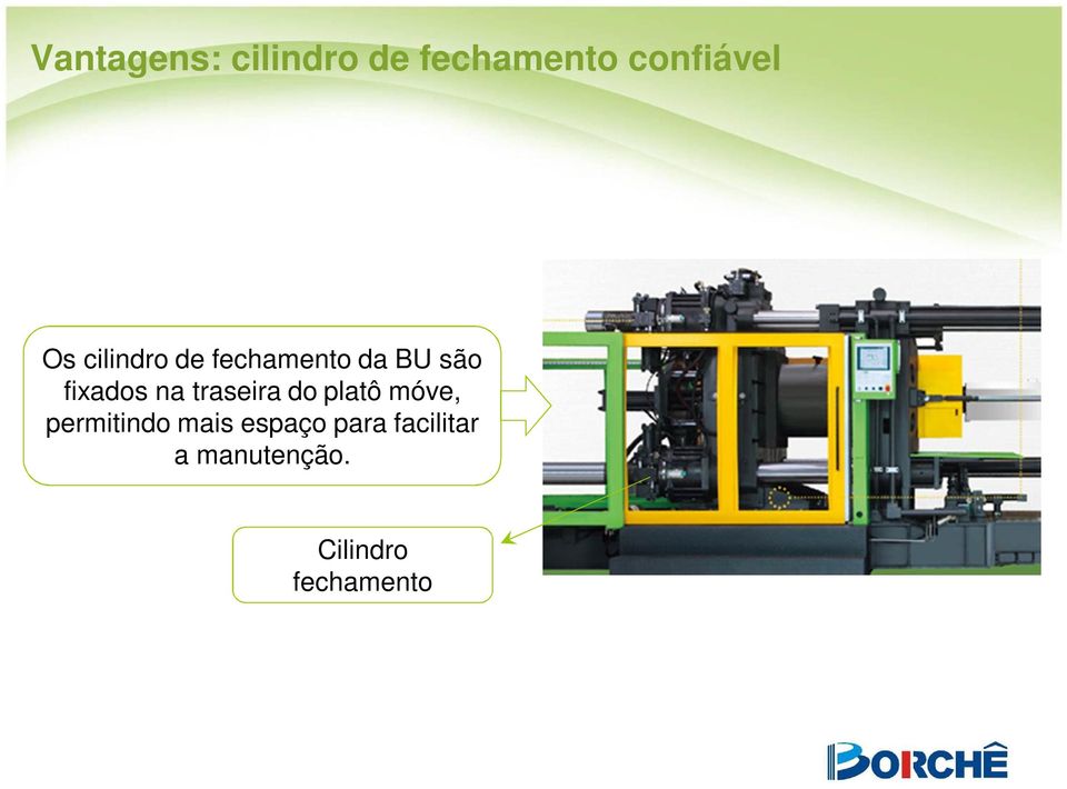 traseira do platô móve, permitindo mais espaço