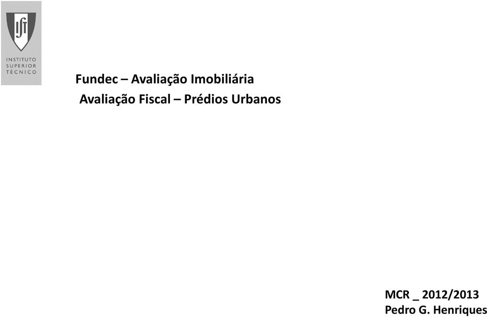 Fiscal Prédios Urbanos