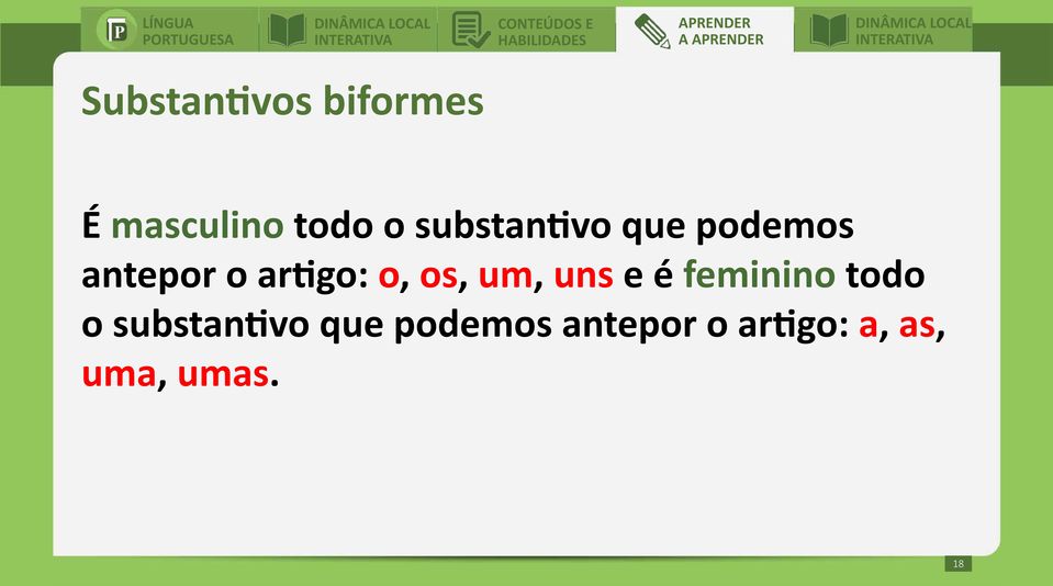 os, um, uns e é feminino todo o substantivo