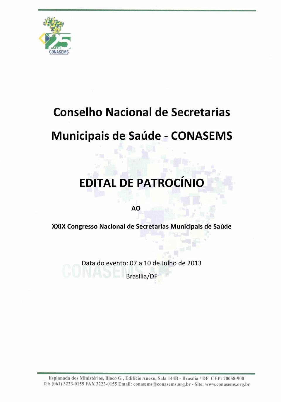 Congresso Nacional de Secretarias Municipais de