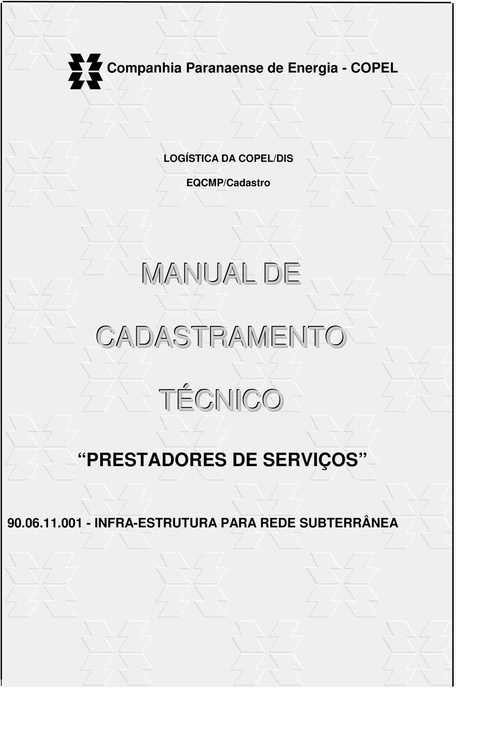 EQCMP/Cadastro MANUAL DE CADASTRAMENTO