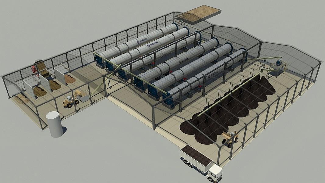 Recebimento de Resíduos O2 H2O CO2 NH3 Calor Compostagem Acelerada