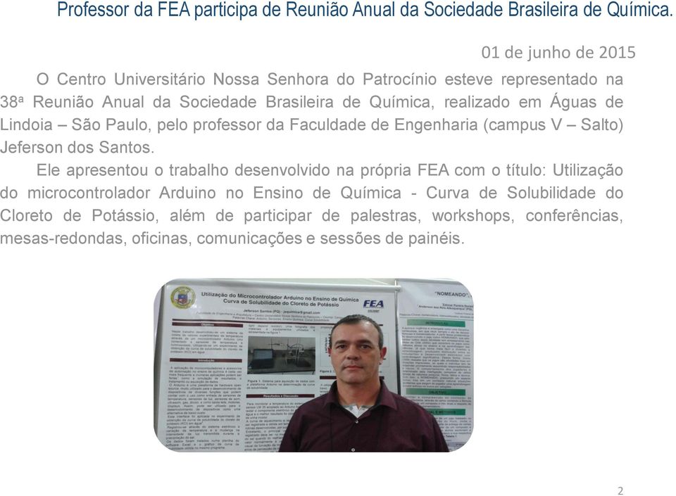 Águas de Lindoia São Paulo, pelo professor da Faculdade de Engenharia (campus V Salto) Jeferson dos Santos.