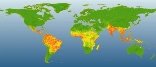 Boletim Epidemiológico Dengue Chikungunya Zika Nº 005/2016 03/02/2016 A dengue no mundo O mapa, produzido por pesquisadores da Universidade de Oxford, mostra a distribuição dos casos de dengue no