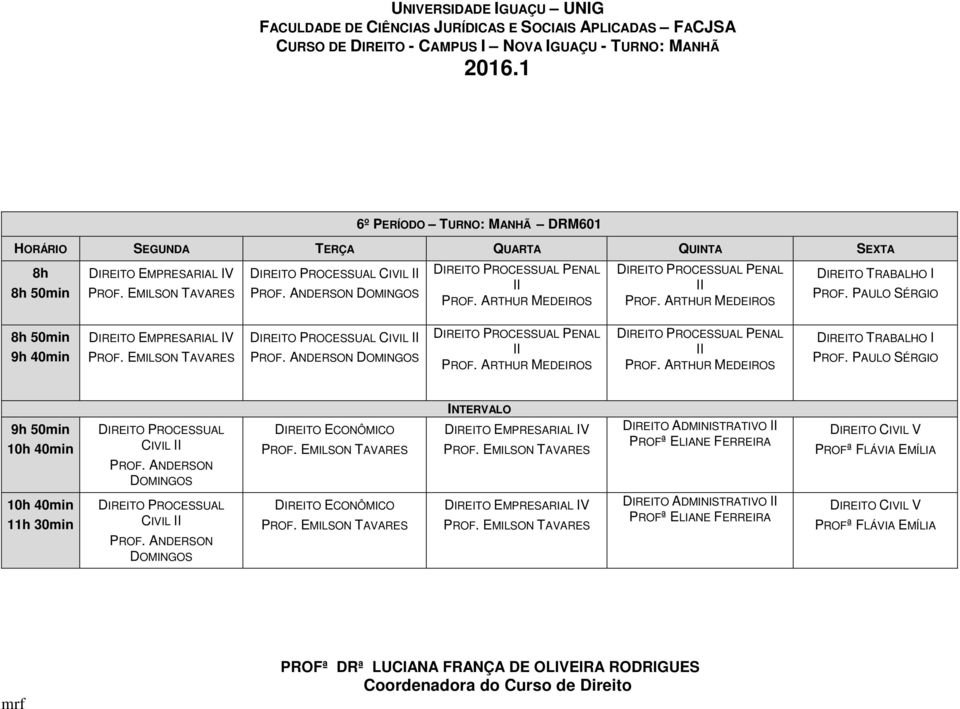 PAULO SÉRGIO DIREITO PROCESSUAL CIVIL II PROF.