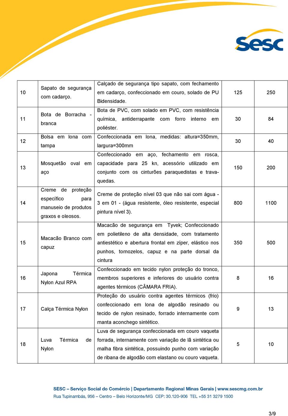 solado de PU Bidensidade. Bota de PVC, com solado em PVC, com resistência química, antiderrapante com forro interno em poliéster.