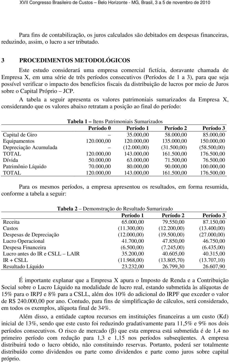 possível verificar o impacto dos benefícios fiscais da distribuição de lucros por meio de Juros sobre o Capital Próprio JCP.