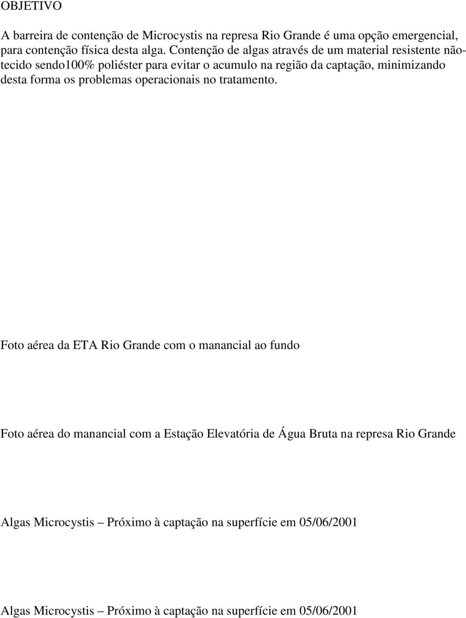 forma os problemas operacionais no tratamento.