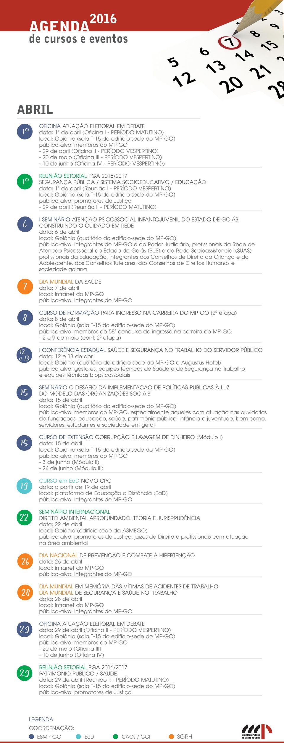 (Reunião II - PERÍODO MATUTINO) I SEMINÁRIO ATENÇÃO PSICOSSOCIAL INFANTOJUVENIL DO ESTADO DE GOIÁS: CONSTRUINDO O CUIDADO EM REDE data: de abril e do Poder Judiciário, profissionais da Rede de