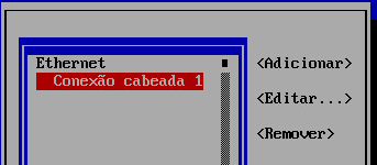 o comando nmtui : - Selecione Editar a conexão ; - Pressione Enter. - Selecione sua placa de rede; - Selecione Editar.