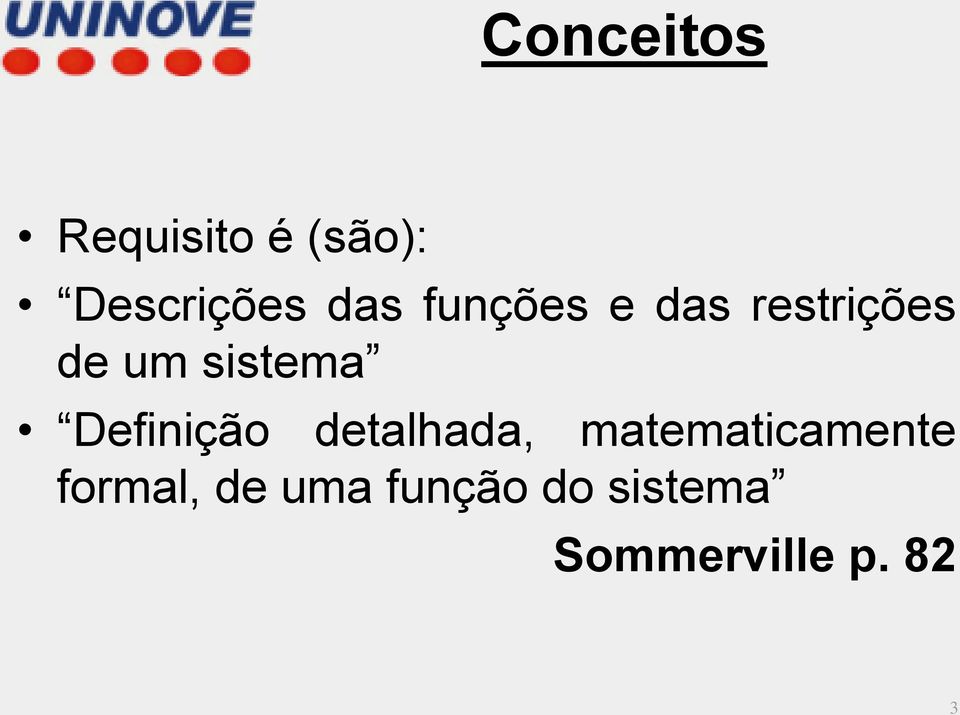 Definição detalhada, matematicamente