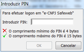 Clicando sobre o certificado no status operacional, você visualizará os objetos do cartão.