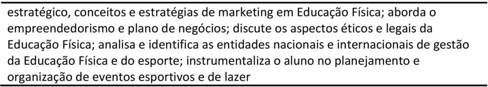 Física; analisa e identifica as entidades nacionais e internacionais de gestão da Educação