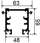 Se as portas forem superiores a 7 e abrirem para o mesmo lado, abre-se um segundo rasgo a 280mm do primeiro. Mdedidas em mm Corte das forras do lado do rasgo no carril: Referência SLV4.