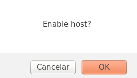 Acesse o menu Configuration > Hosts. Como mostra a figura abaixo, o status do host Zabbix server é Disabled (link na cor vermelha). Clique sobre o link Disabled para habilitar o monitoramento.