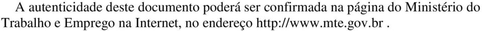 Ministério do Trabalho e Emprego na