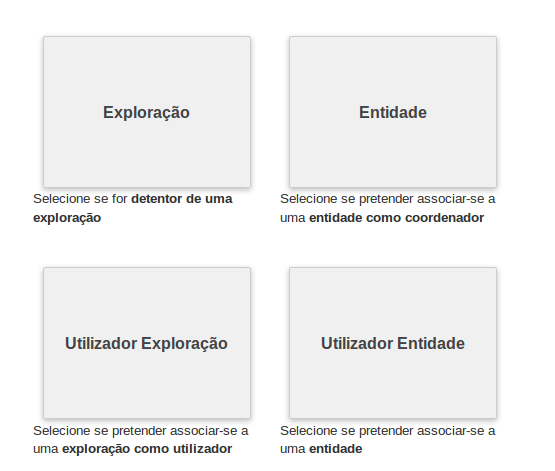 Criar Nova Conta Na página do bovinfor (www.bovinfor.pt) deverá selecionar a opção Criar Conta que aparece no canto superior direito.