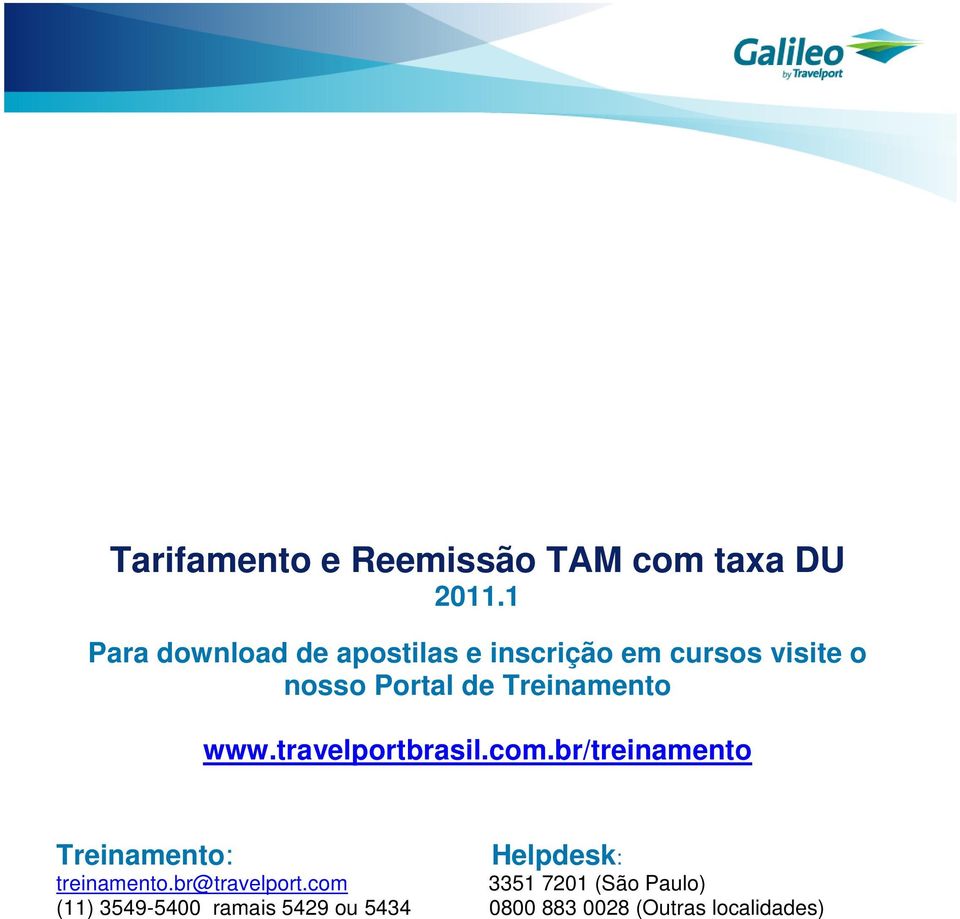 Treinamento www.travelportbrasil.com.