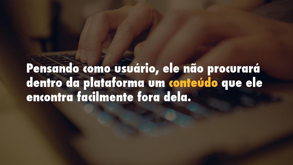 plataforma um conteúdo que