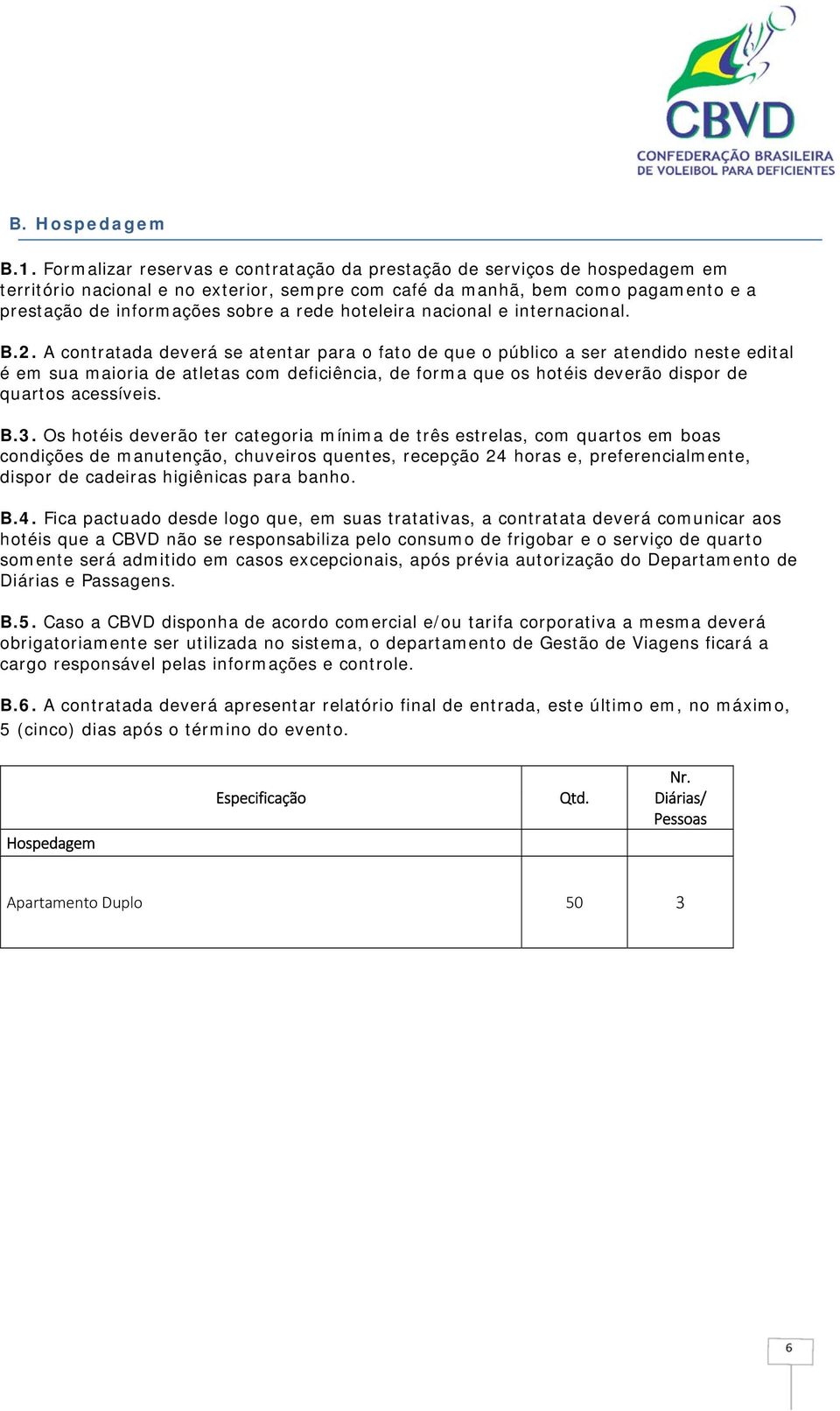 hoteleira nacional e internacional. B.2.