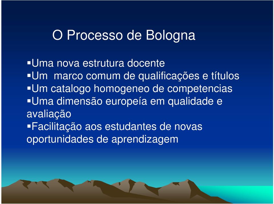 competencias Uma dimensão europeía em qualidade e avaliação