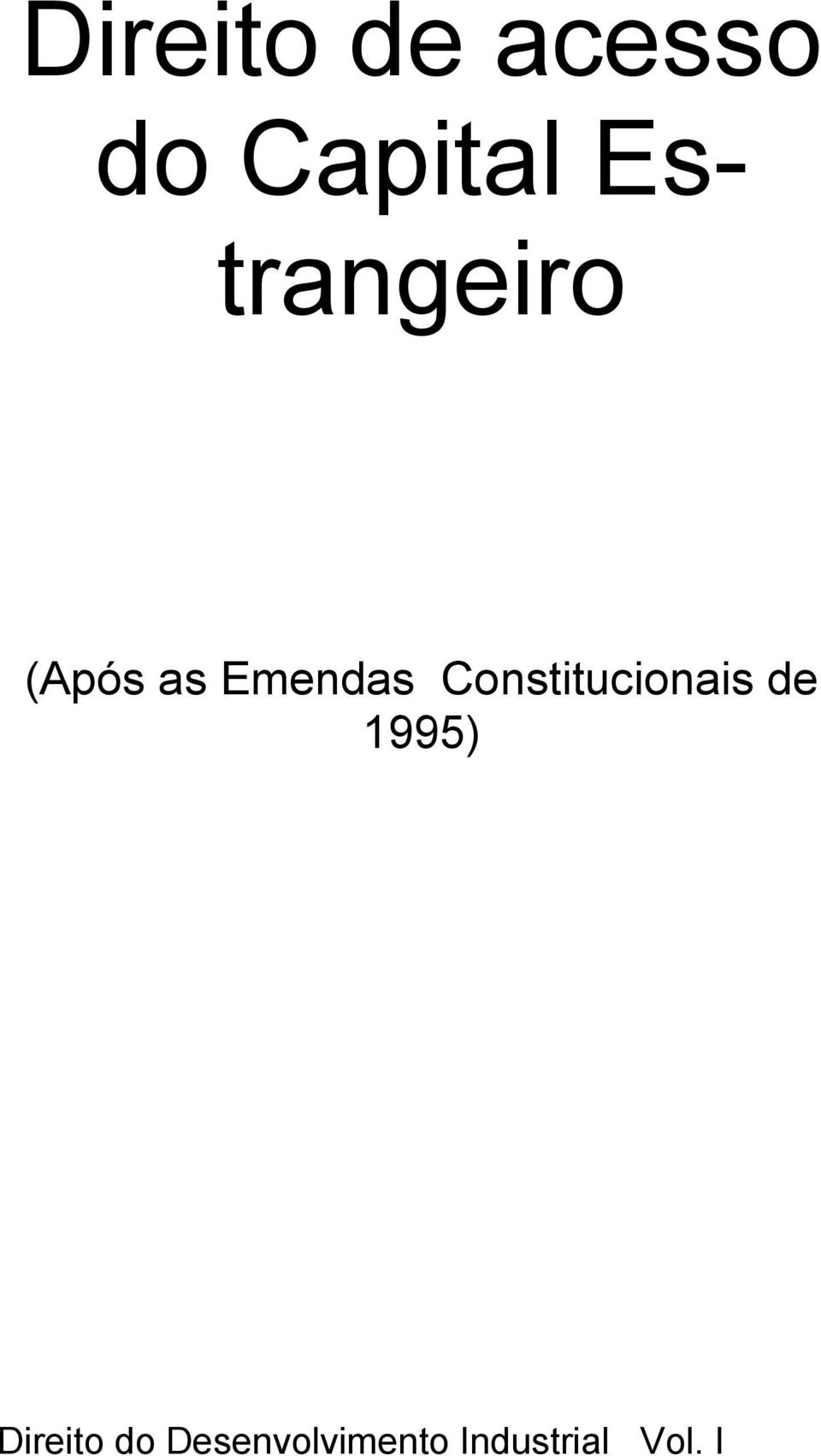 Constitucionais de 1995)