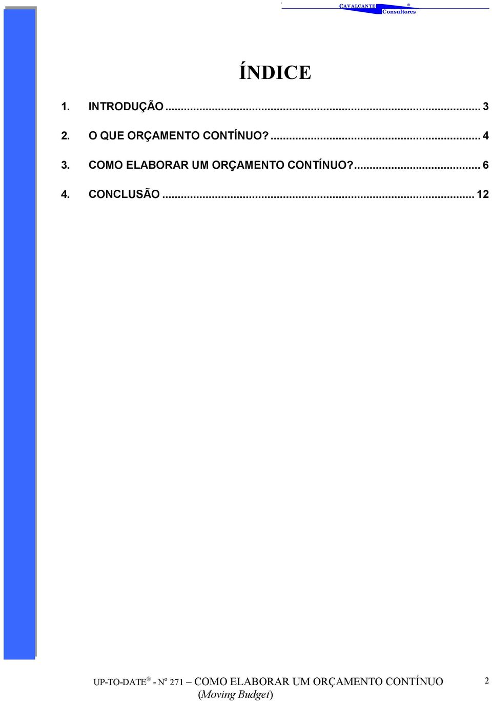 COMO ELABORAR UM ORÇAMENTO