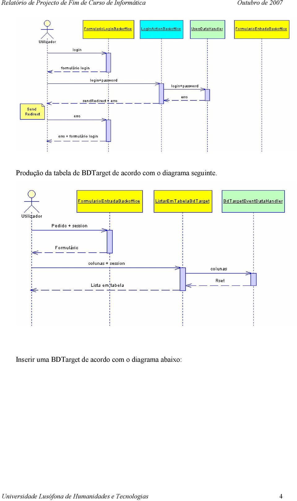 Inserir uma BDTarget de acordo com o