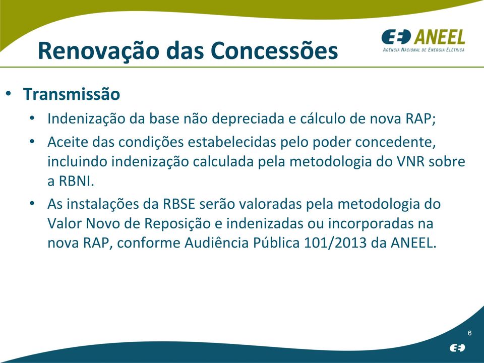 metodologia do VNR sobre a RBNI.