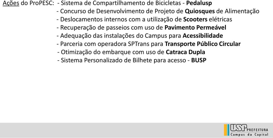 de Pavimento Permeável - Adequação das instalações do Campus para Acessibilidade - Parceria com operadora SPTrans para