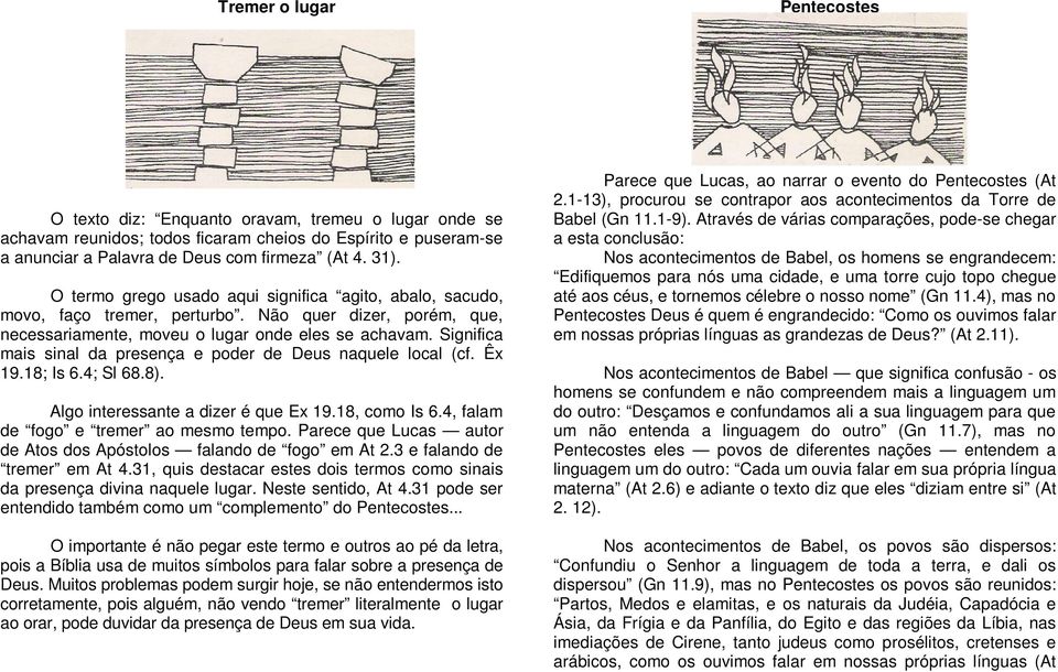 Significa mais sinal da presença e poder de Deus naquele local (cf. Êx 19.18; Is 6.4; Sl 68.8). Algo interessante a dizer é que Ex 19.18, como Is 6.4, falam de fogo e tremer ao mesmo tempo.