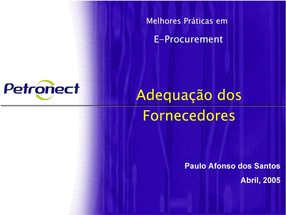 dos Fornecedores Paulo