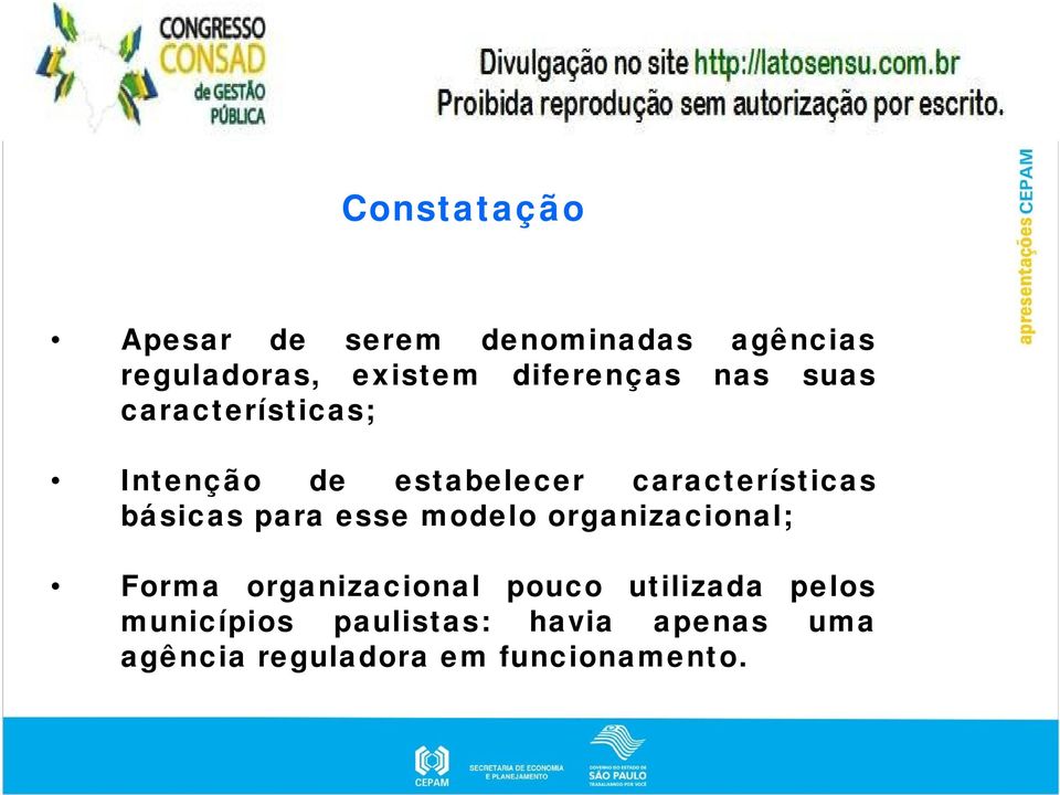 básicas para esse modelo organizacional; Forma organizacional pouco