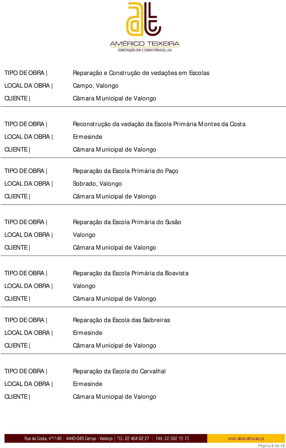 Reparação da Escola Primária do Susão Reparação da Escola Primária da Boavista