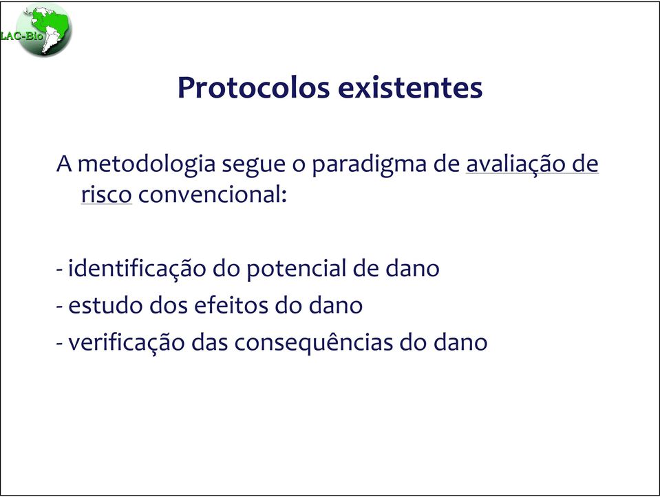 identificação do potencial de dano -estudo dos